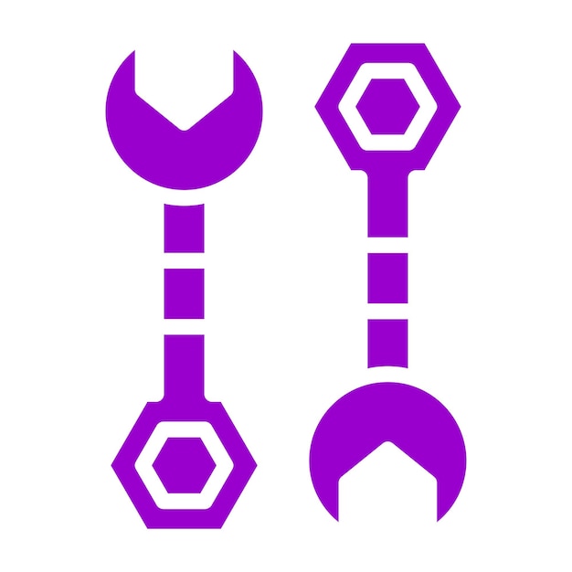 Estilo del icono de la llave de diseño vectorial