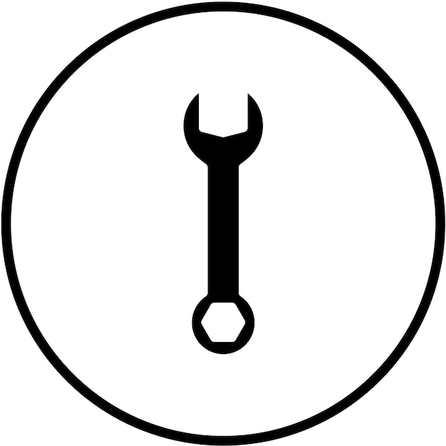 Estilo del icono de la llave de diseño vectorial