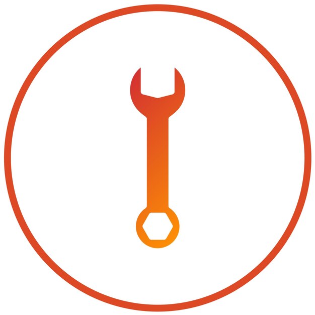 Estilo del icono de la llave de diseño vectorial