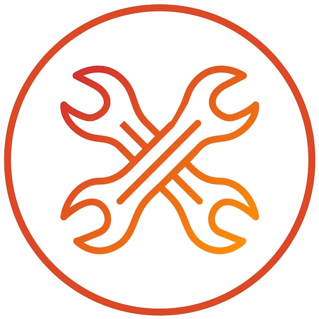 Estilo del icono de la llave de diseño vectorial