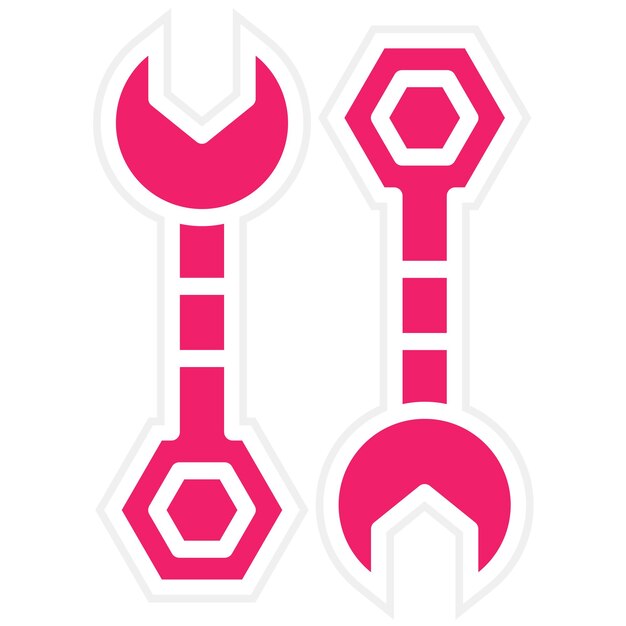 Estilo del icono de la llave de diseño vectorial