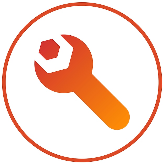 Estilo del icono de la llave de diseño vectorial