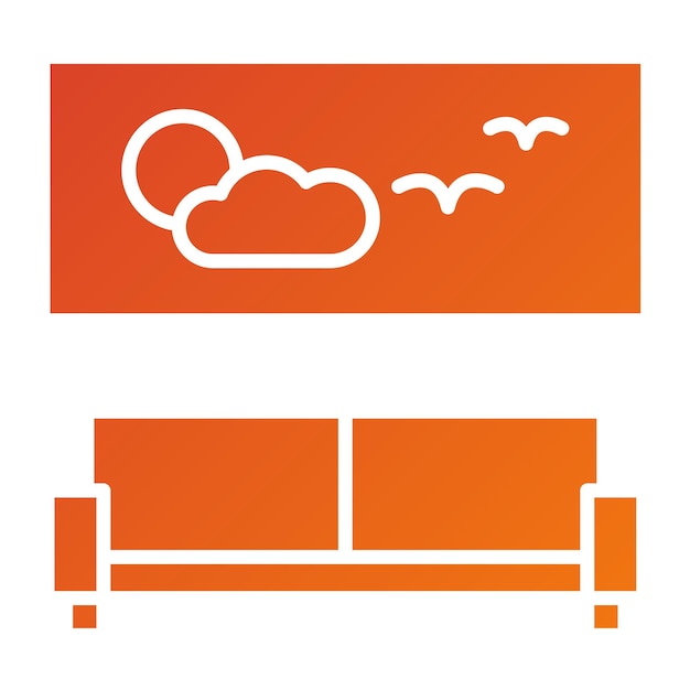 Estilo de icono de lobby de diseño vectorial