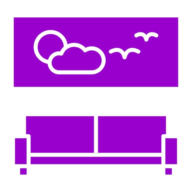 Estilo de icono de lobby de diseño vectorial