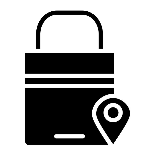 Estilo de icono local de la tienda de diseño vectorial