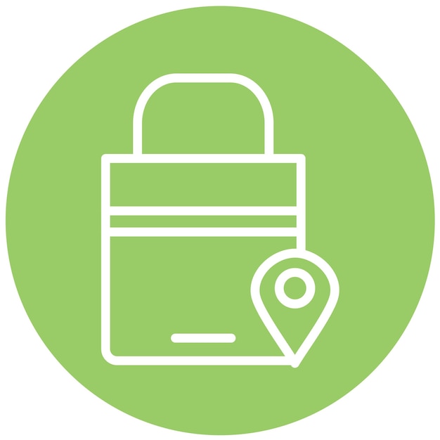 Estilo de icono local de la tienda de diseño vectorial