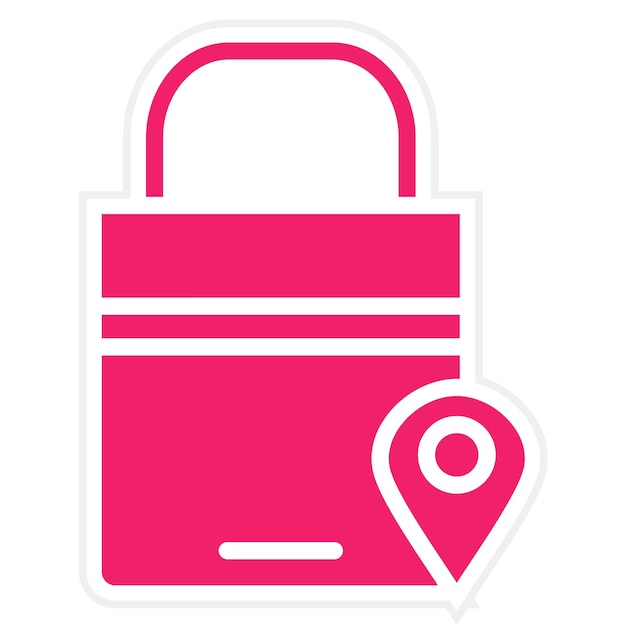 Estilo de icono local de la tienda de diseño vectorial