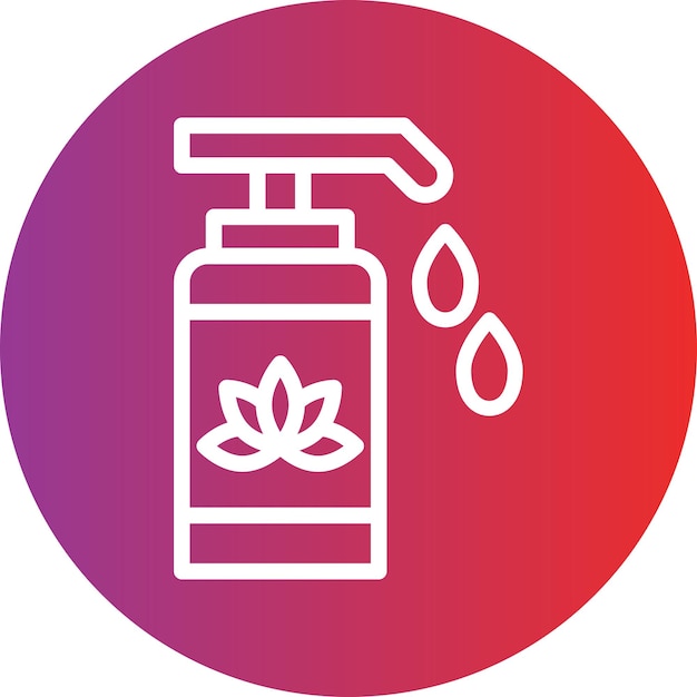 Estilo del icono de la loción de diseño vectorial