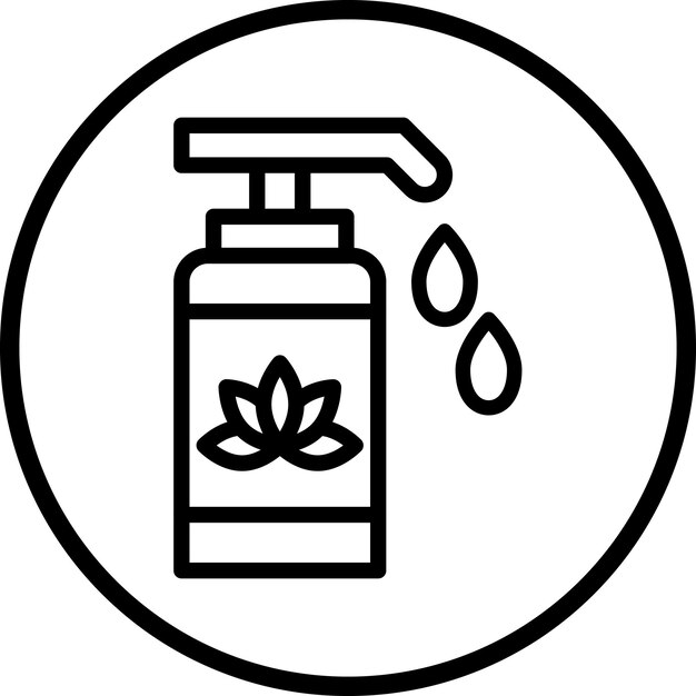 Estilo del icono de la loción de diseño vectorial