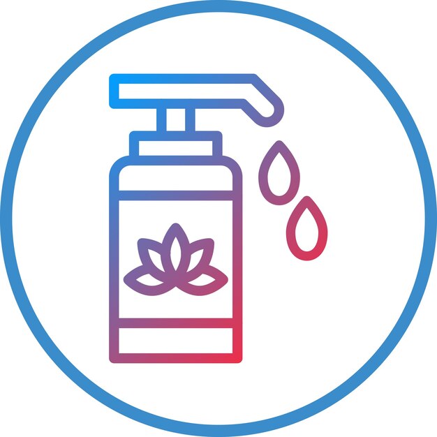 Estilo del icono de la loción de diseño vectorial