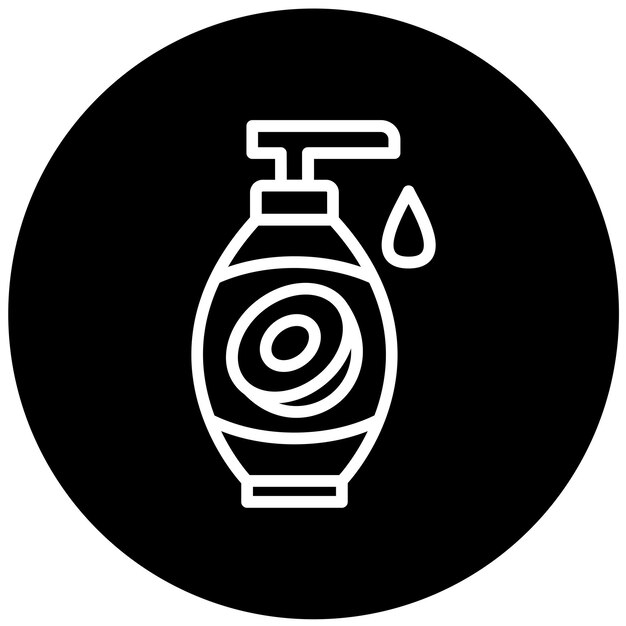 Estilo del icono de la loción de diseño vectorial