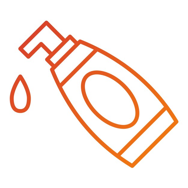 Estilo del icono de la loción de diseño vectorial