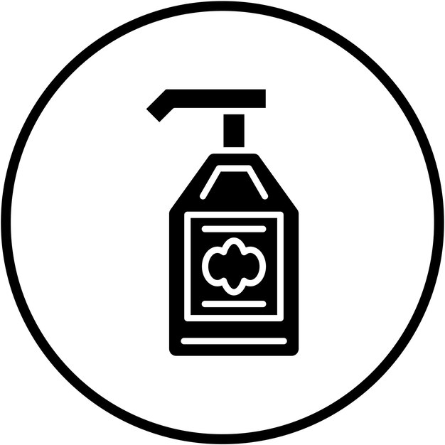 Estilo del icono de la loción de diseño vectorial