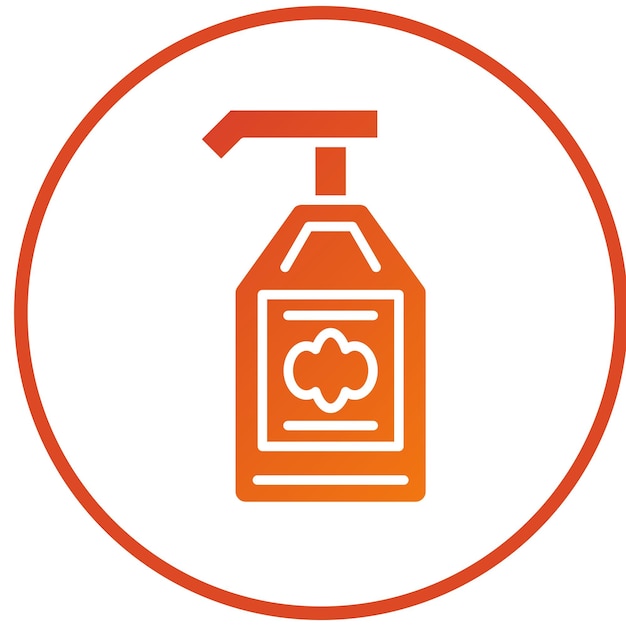 Estilo del icono de la loción de diseño vectorial