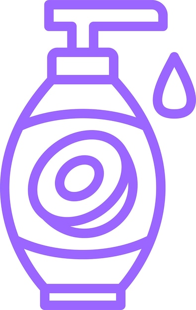 Estilo del icono de la loción de diseño vectorial