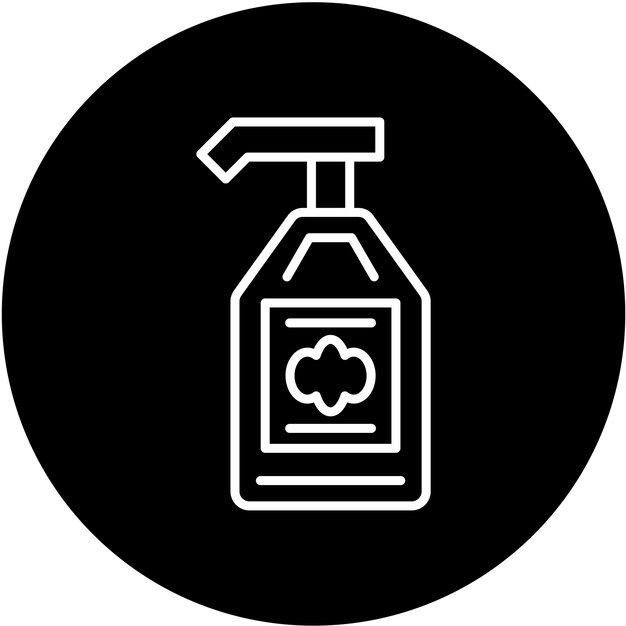 Estilo del icono de la loción de diseño vectorial