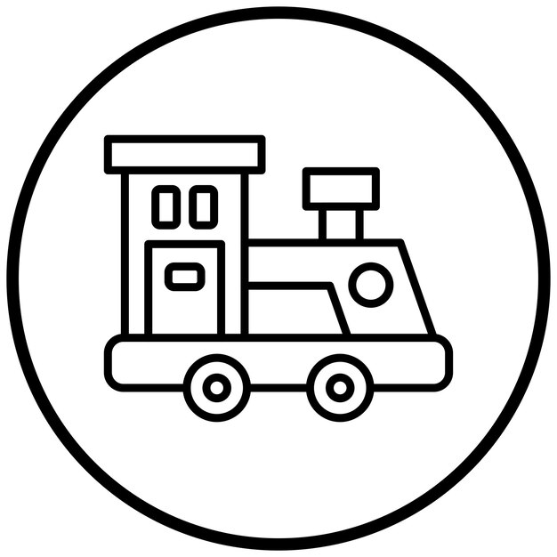 Estilo del icono de la locomotora