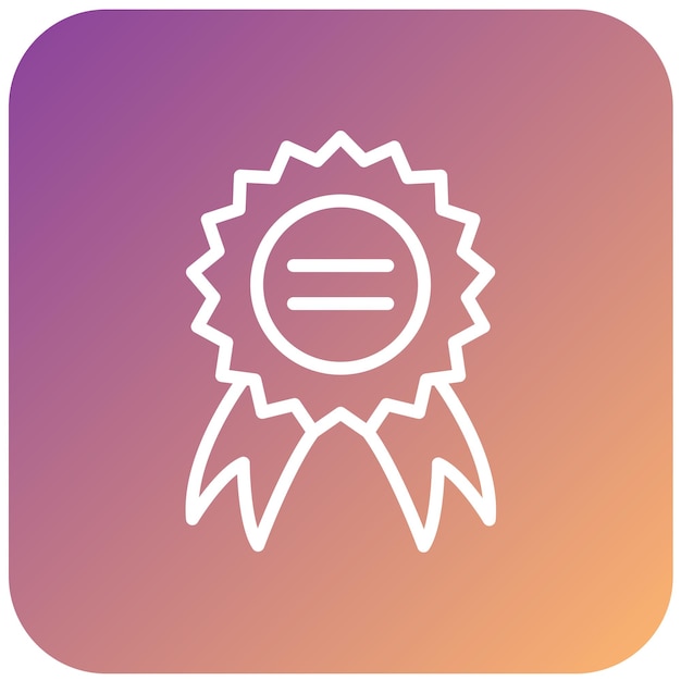 Estilo del icono de logro del diseño vectorial