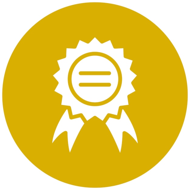 Estilo del icono de logro del diseño vectorial