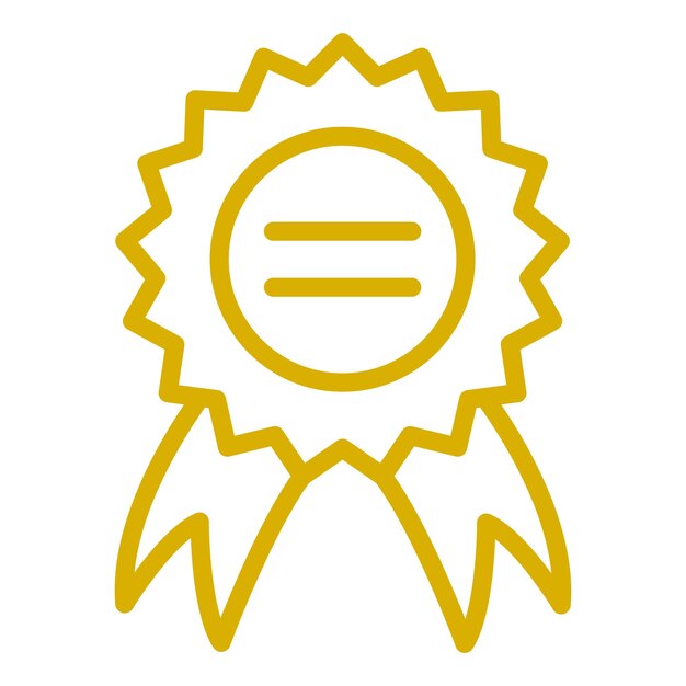 Estilo del icono de logro del diseño vectorial