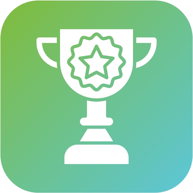 Estilo del icono de logro del diseño vectorial