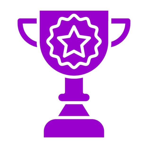 Estilo del icono de logro del diseño vectorial