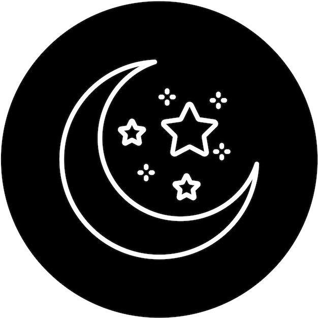 Estilo del icono de la luna