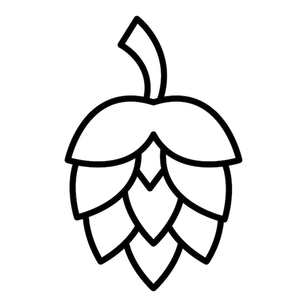 Estilo del icono del lúpulo