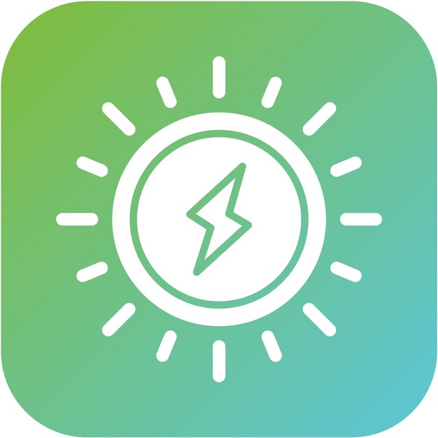Estilo de icono de luz ambiental de diseño vectorial
