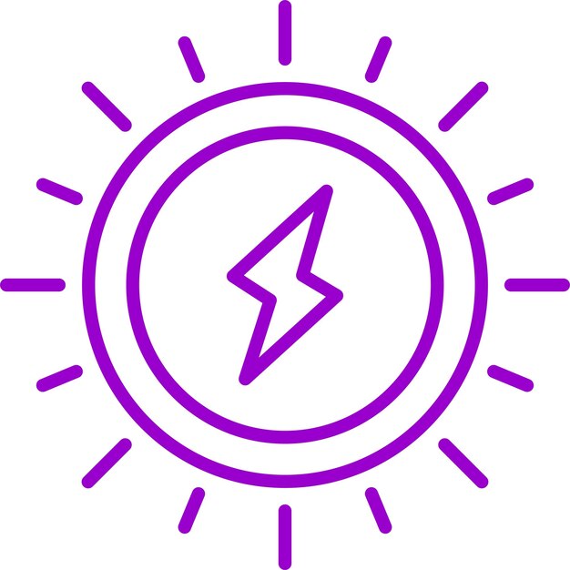 Estilo de icono de luz ambiental de diseño vectorial