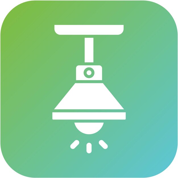 Estilo de icono de luz colgante de diseño vectorial