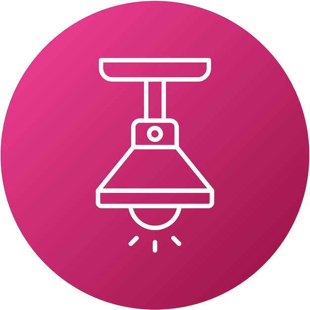 Estilo de icono de luz colgante de diseño vectorial