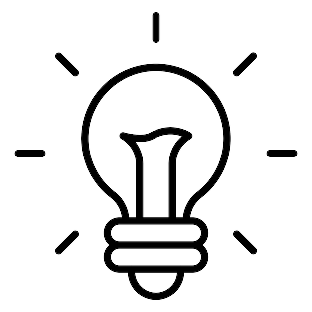 Estilo de icono de luz de diseño vectorial