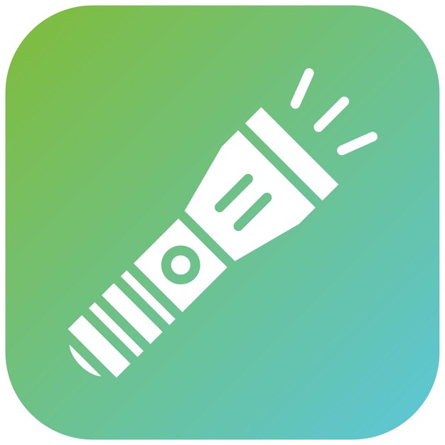 Estilo de icono de luz flash de diseño vectorial