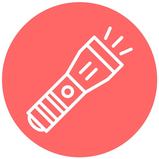 Estilo de icono de luz flash de diseño vectorial