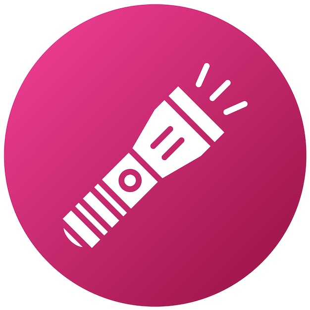 Estilo de icono de luz flash de diseño vectorial