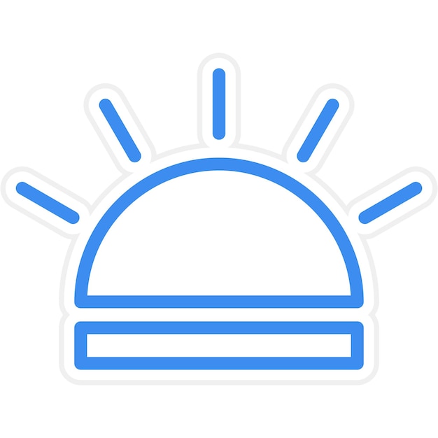 Estilo de icono de luz de fondo de diseño vectorial