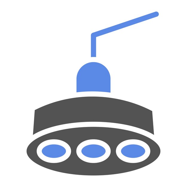 Estilo del icono de la luz de funcionamiento del diseño vectorial