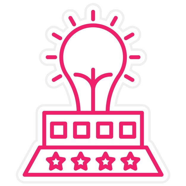 Estilo de icono de luz nocturna de diseño vectorial