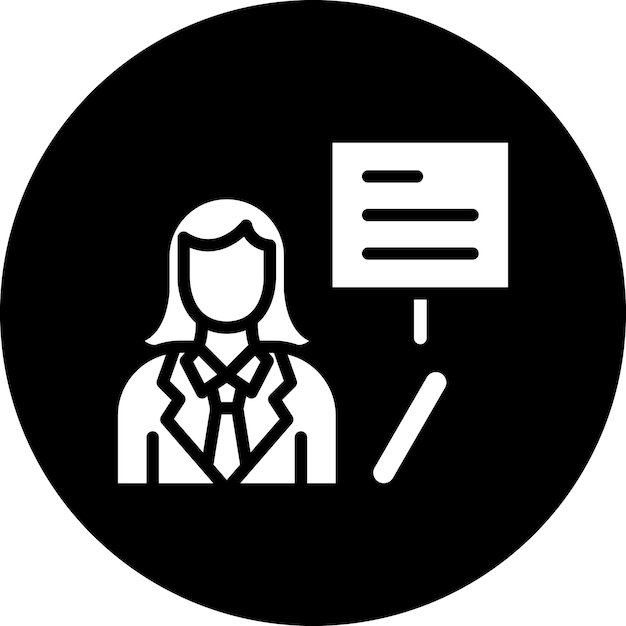 Estilo del icono de la maestra