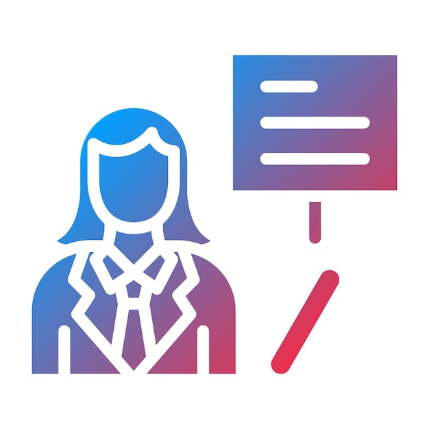 Estilo del icono de la maestra