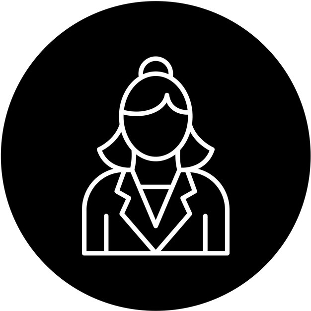 Estilo del icono de la maestra