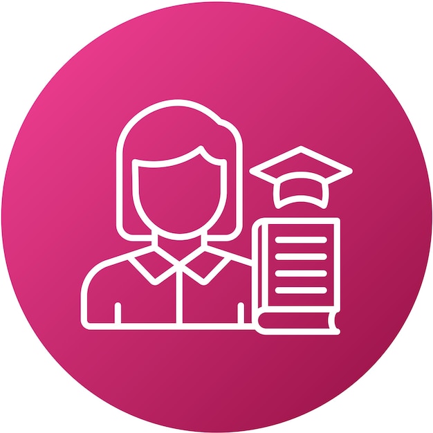 Estilo del icono del maestro de diseño vectorial