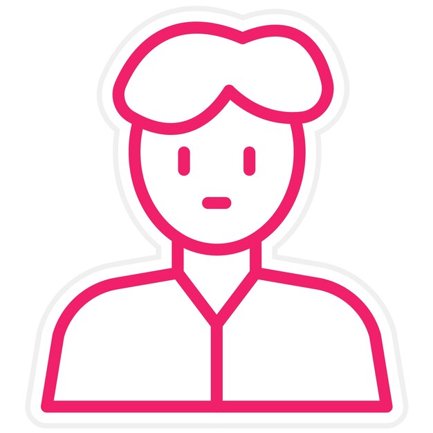 Estilo del icono del maestro de diseño vectorial