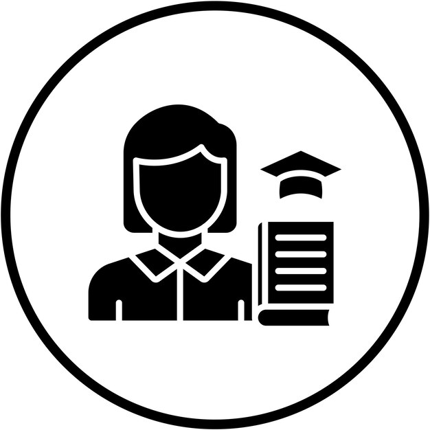 Estilo del icono del maestro de diseño vectorial