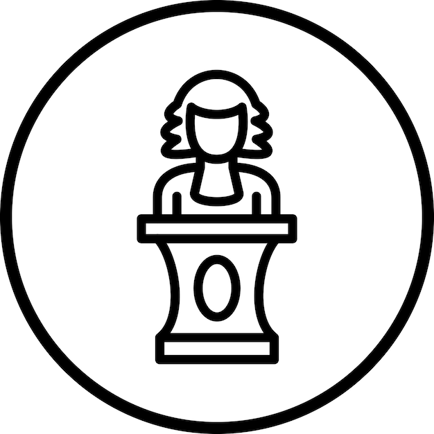 Estilo del icono del magistrado