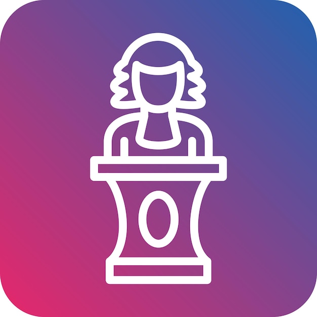 Estilo del icono del magistrado