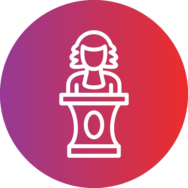 Estilo del icono del magistrado