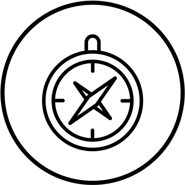 Estilo del icono del magnetómetro de diseño vectorial