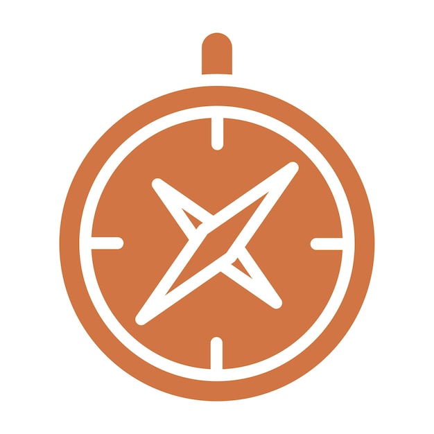 Estilo del icono del magnetómetro de diseño vectorial